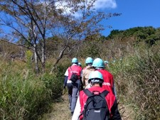 山道を登っていきます