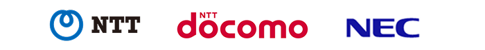 NTT,NTTdocomo,NEC logo