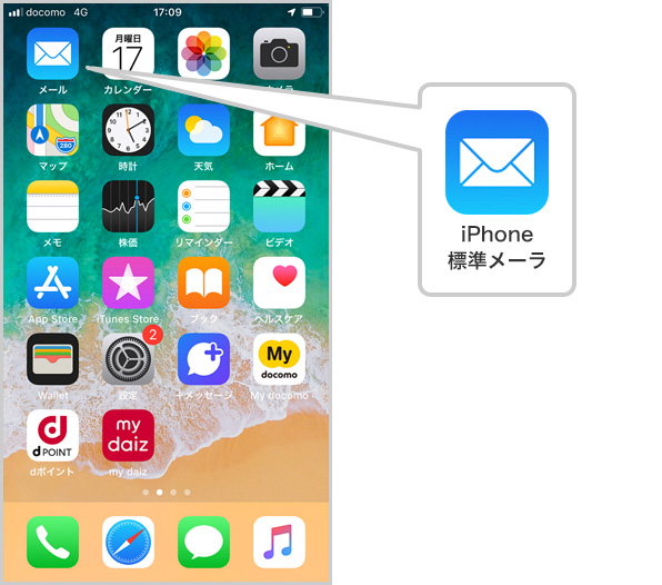 iPhoneの画面イメージ